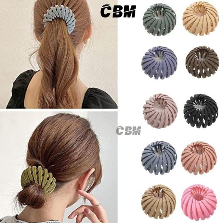 3%20Pcs%20Bird%20Nest%20hair%20clip%20Fashion%20Hair%20Clips%20Expandable%20Pony%20Tail%20Holders%20Hair%20Accessories%20-%20Hair%20Band%20-%20Image%209