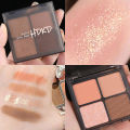 HDKD New Four Color Eyeshadow Palette ins Affordable Student Pearlescent Matte Waterproof Beginner Douyin Internet Red.