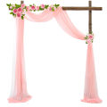 Wedding Arch Drape Solid Color Romantic Wedding Organza Tulle Chiffonfabric Draping Curtain Party Events Backdrop Decor Supplies. 