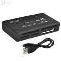 All In One Card Reader USB 2.0 SD Card Reader Adapter Support TF CF SD Mini SD SDHC MMC MS XD.