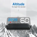 Car HUD Display, HUD Head Up Display High Definition Speedometer Car Safe Driving Computer Speed and Voltage Alarm for All Vehicles, 3D Reflection Display. 