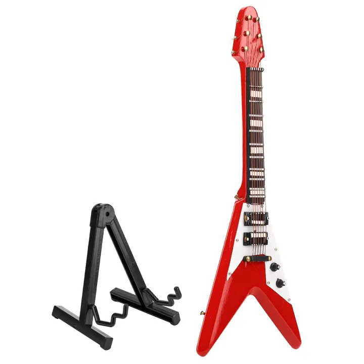 Miniature%20Guitar%20Model,%20Vivid%20Miniature%20Electric%20Guitar%20Simulated%20Decoration%20Wooden%20Exquisite%20Red%20with%20Storage%20Box%20for%20Home%20for%20Music%20Lover%20-%20Image%204
