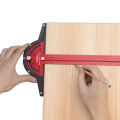 VEIKO aluminum 300mm angle fixed T-square Posi lock carpenter's ruler.