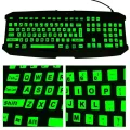 1PC Standard PC Laptop Glow In The Dark Luminous Keyboard Sticker Full Keyboard Large Letter Sticker Fluorescent Keyboard Cover. 