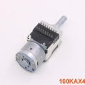 1pcs Japan ALPS Motor Drive Potentiometer 100KAX2 100KAX4 100KAX6 Optional Audio Volume Potentiometer - 100KAX6. 