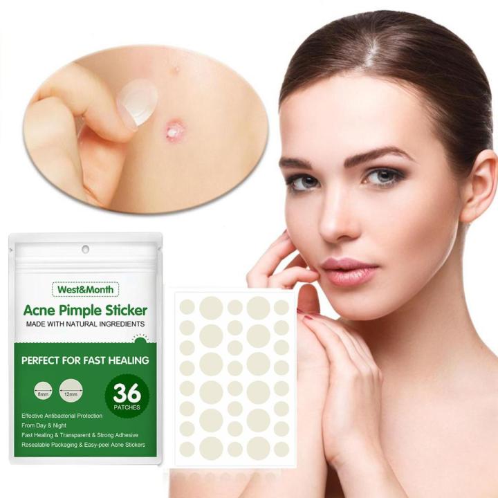 36 Patches Waterproof Acne Pimple Patch Stickers Acne Treatment Pimple Remover Tool Invisible Breathable Acne Patch Skin Care