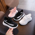 Spring, autumn and summer, boys' and girls' hollow flying weaving shoes, middle and large children's shoes, bare plates, breathable student shoes, trendy casual shoes. 