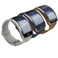 Band For Gear S R750 Replacement wristband Bracelet Watch Strap for Samsung Gear S SM-R750 Smart Watch Balck Navy blue color. 