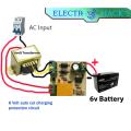 Auto Cut Circuit for DC 6V Battery Charger Protection - High-Quality Auto Cut Circuit for Safeguarding DC 6V Battery Charging.