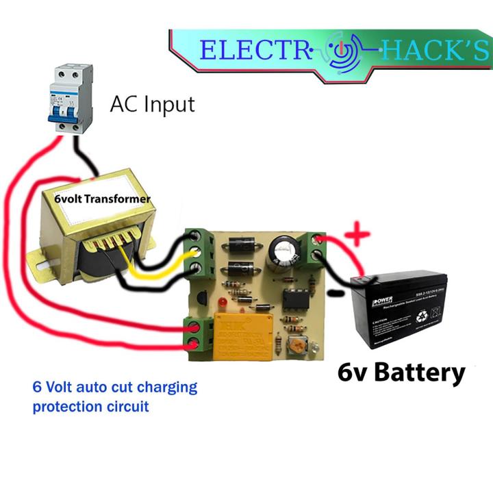 Auto Cut Circuit for DC 6V Battery Charger Protection - High-Quality Auto Cut Circuit for Safeguarding DC 6V Battery Charging