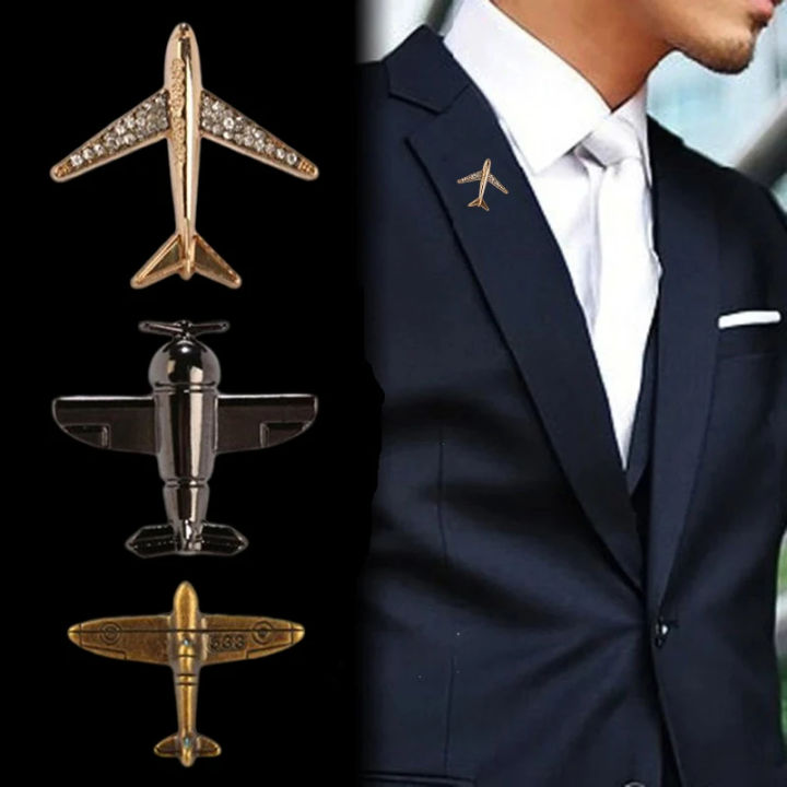 Retro Metal Brooch Men