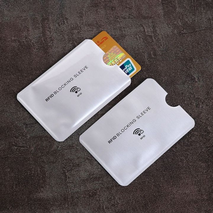 10Pcs%20Anti%20Theft%20Bank%20Credit%20Card%20Protector%20NFC%20RFID%20Blocking%20Card%20Holder%20Wallet%20Cover%20Aluminium%20Foil%20ID%20Business%20Card%20Case%20-%20Image%203