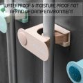 Non-Marking Mop Holder/ Broom Clip Household Hook Hanger Free Punching Bathroom Wall Bracket Adhesive Storage.