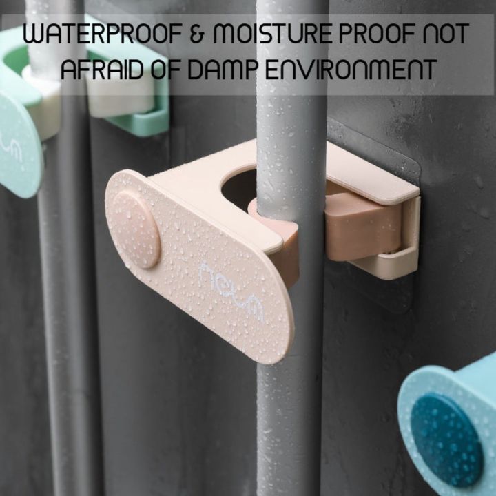Non-Marking%20Mop%20Holder/%20Broom%20Clip%20Household%20Hook%20Hanger%20Free%20Punching%20Bathroom%20Wall%20Bracket%20Adhesive%20Storage%20-%20Image%204