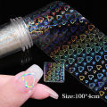 Nail Art Aurora Cellophane Glass Foil Film Sticker Colorful Transfer Laser Jewelry Paper Manicure Nails DIY Decoration Wholesale. 
