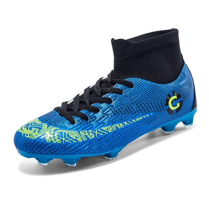 New%20Big%20Size%2047%20Turf%20Black%20Men%20Soccer%20Shoes%20Kids%20Cleats%20Training%20Football%20Boots%20High%20Ankle%20Sport%20Sneakers%20-%20Image%203