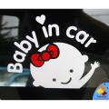 Car Styling "Baby In Car" Waving Baby On Board Tata Sign Cute Car Decal Of Vinyl/Pvc Sticker. 