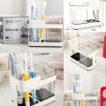 Toothbrush Box Holder Cup Bathroom Storage Toilet Two Removable Dental Appliances Toothbrush Box Seat Creative Bathroom Supplies. 