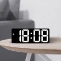 Modern Simplicity LED Digital Wall Clock Temperature Display Brightness Alarms Clock Wall Clock for House Home Office Decoration.