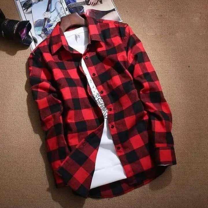 Men's%20Casual%20Check%20Shirts%20Trendy%20Men's%20Stylish%20And%20Fashionable%20Long%20Sleeve%20Smart%20Looking%20Fashion%20Shirts%20-%20Image%203