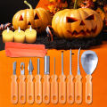 Migeet 6PCS Halloween Pumpkin Carving Kit Professional Stainless Steel Tools Professional Pumpkin Cutting Carving Supplies. 