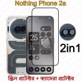 Nothing Phone 2a Screen Protector 2in1 Combo 1 Screen protector 1 Camera Protector. 