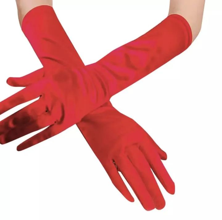 1pcs%20Cosplay%20Party%20Stage%20Performance%20Women%20Full%20Finger%20Shine%20Long%20Velvet%20Gloves%20-%20Image%202