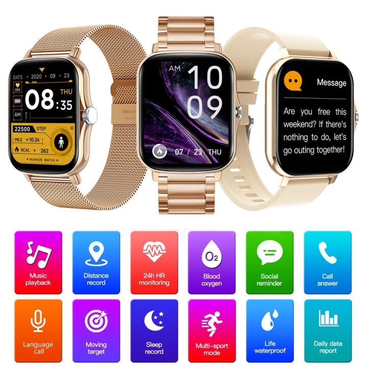 Rose%20Gold%20Color%20Smart%20Watch%20Women%20Men%20Smartwatch%20Heart%20Rate%20Smart%20Clock%20For%20Android%20IOS%20Fitness%20Tracker%20Dial%20Call%20Answer%20Call%20-%20Image%206