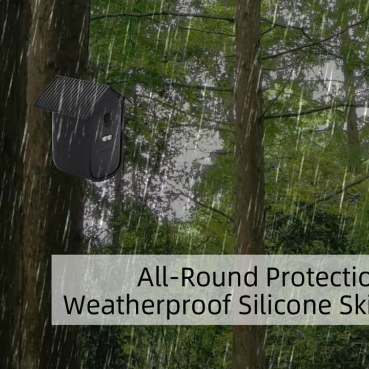 1%20PCS%20Silicone%20Case%20Protective%20Cover%20Skin%20Waterproof%20for%202C%20Security%20Camera%20(Black)%20-%20Image%204