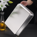 Stainless Steel Rectangular Bakeware Nonstick Pans Fruit Bread Food Storage Trays Plate Kitchen Deep Steamed Dish Baking Tools.
