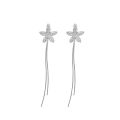 Flower Tassel Dorp Earrings for Women Vintage Jewelry Modern Party Wedding Bridal Accessories Dangle Earrings. 