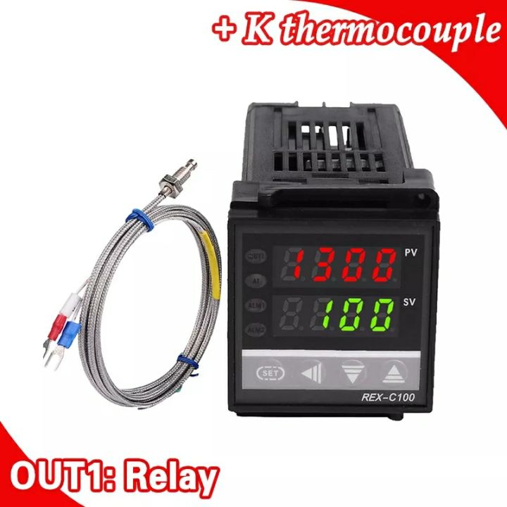 Dual Digital RKC PID Temperature Controller REX-C100 with Sensor ...