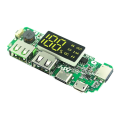 18650 Lithium Battery Digital Display Charging Module 5V 2.4A Three Charging Port with Display Boost Module Easy to Use. 