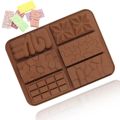 Mix Chocolate Mold (6 desing) Cookies Mold Eco-friendly Biscuits Ice Cube Chocolate Mold.