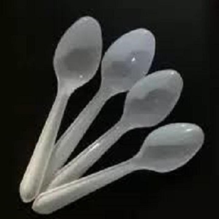 One time Disposable Plastic spoon 100 pcs (mini)