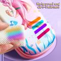 3D three-dimensional mermaid pencil case EVA plastic cartoon cute stationery box student school supplies storage box kids gifts.
