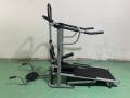 Lucky Star 4 In 1 Manual Treadmill Jogger Deluxe Model For Home Gym Ab Care (Silver & Black). 