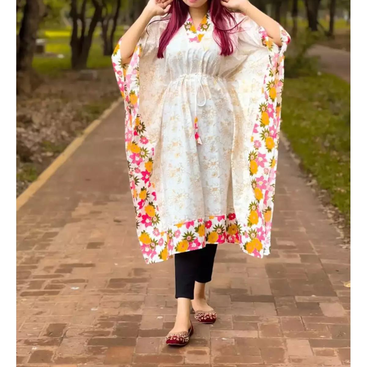 New Readymade Stylish Dress For Girls Long Linen One Piece - Tops For Girls Long Kurti - Inventive Choice - Stay Fashionable and Comfortable