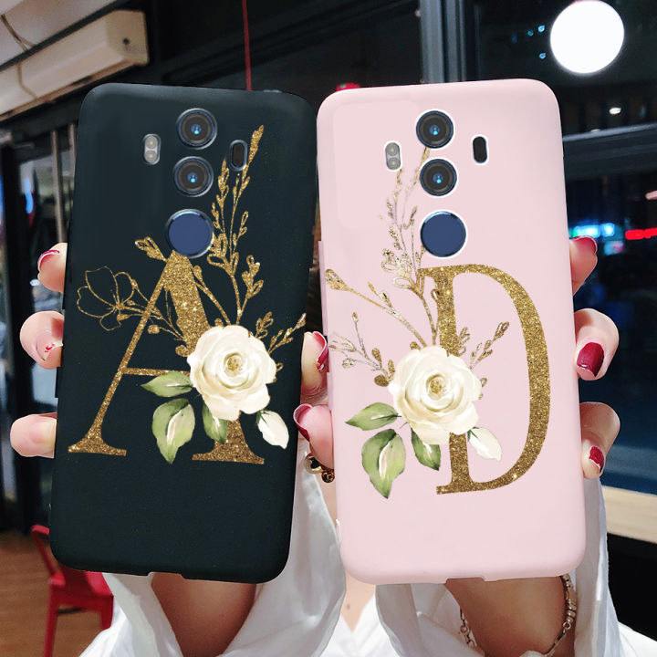 For Huawei Mate 10 Pro Case Mate10 Cute Letters Silicone Soft