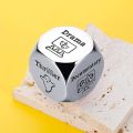 1pc Romantic Metal Movie Decider Dice Funny Anniversary Date Night Ideas Date Night Dice for Couples Take Out Dice Valentines Day Movie Cube Game Him Her. 