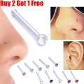 Buy 1 Get 1 Free Round Nose Ring. 
