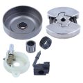 325-7T Clutch Drum Bearing Oil Pump, Worm Gear Set for Husqvarna 137 136 141 142 36 41 Chainsaw 530014949.