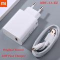 MDY-11-EZ  Xiaomi 33W Fast Charger EU Turbo Charge Type C Cable For Mi 10 10T Lite POCO X3 NFC Redmi K30 K40 Note 10 Pro. 