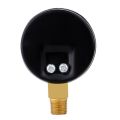 Pressure Gauge - 0 ~ 30 psi 0 ~ 2 bar Mini Dial gauge compressor meters hydraulic pressure gauge Gage double scale Black. 
