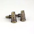 【7Rings Store】dongsheng Dalek Cufflinks 3D Robot for Cuff Links Shirts Accessory Movie Jewelry Gift -40.