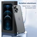 Luxury Electroplated Metal Frame For IPhone 13 12 11 Pro Max 12Pro 13Pro Acrylic Back Plate Lens Protective Cover Phone Case Outlier Aeuinv.