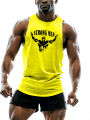 Four Seasons Gym Adult Strong Men'S Clothing Tank Tops 2d Creative Printed Outdoor T-Shirt Sports Style Casual Breathable O Neck. 