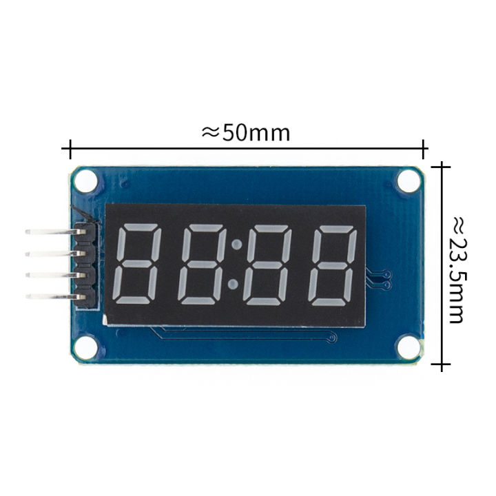TM1637%204%20Bits%20Digital%20LED%20Display%20Module%20For%20Arduino%207%20Segment%200.36%20Inch%20Clock%20RED%20Anode%20Tube%20Four%20Serial%20Driver%20Board%20Pack%20-%20Image%204