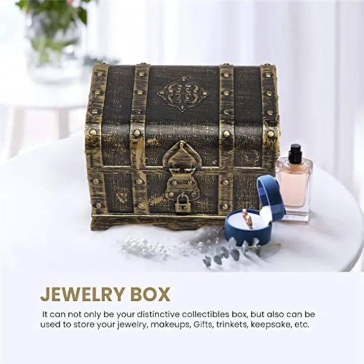 Gold-sprayed%20Hunt%20Pirate%20Hidden%20Box%20Plastic%20Decorative%20-%20Image%203