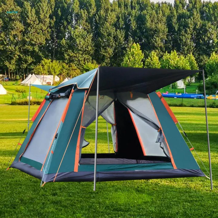 Camping%20Tent%20Portable%20Quick%20Assemble%20up%20for%20Climbing%20Trekking%20Green%20240x240x155cm%20-%20Image%204